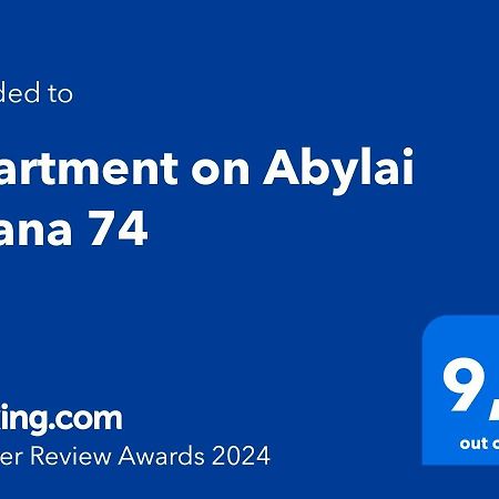 Apartment on Abylai Khana 74 Almaty Bagian luar foto